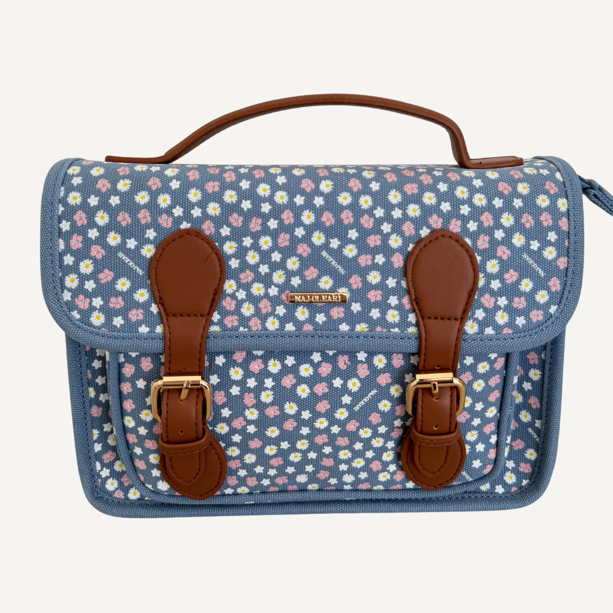 Borsetta Classic Size con Margherite Lilla/Blu | 10486
