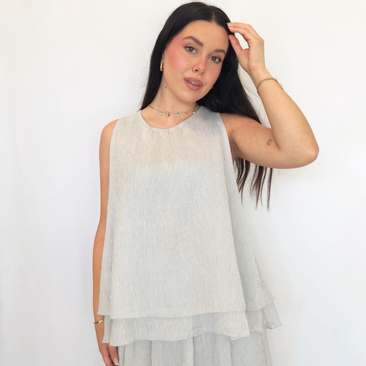 Top Soho Gessatino Rosa/Bianca | 10484