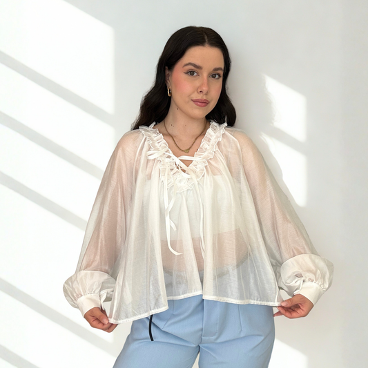 Camicia Bianca Rouge Collo | 10387