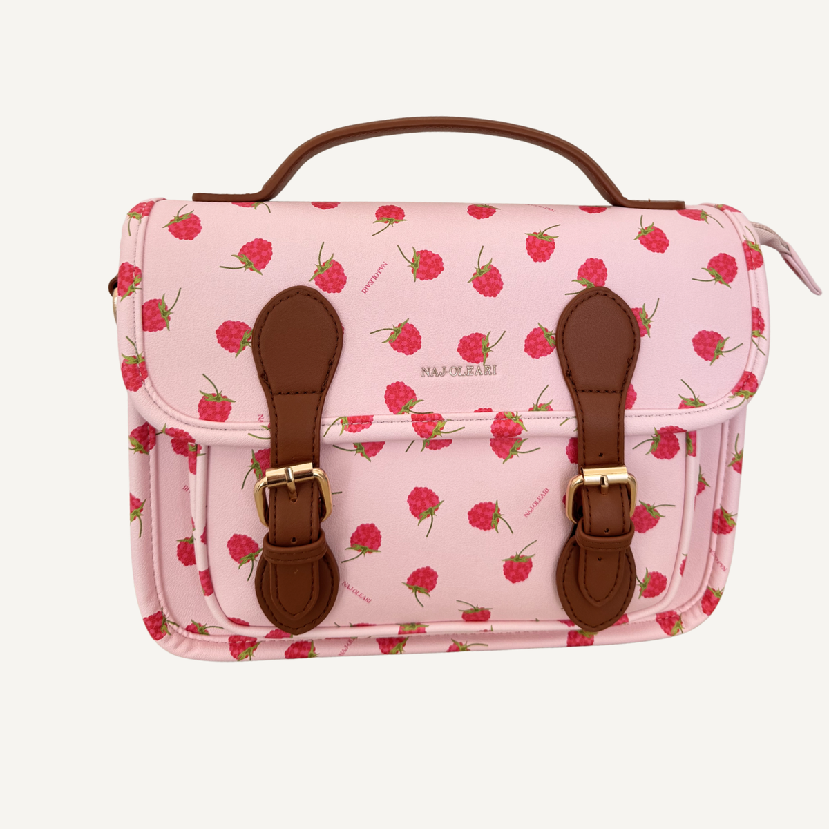 Borsetta Classic Size con Lamponi Bianco/Rosa | 10489