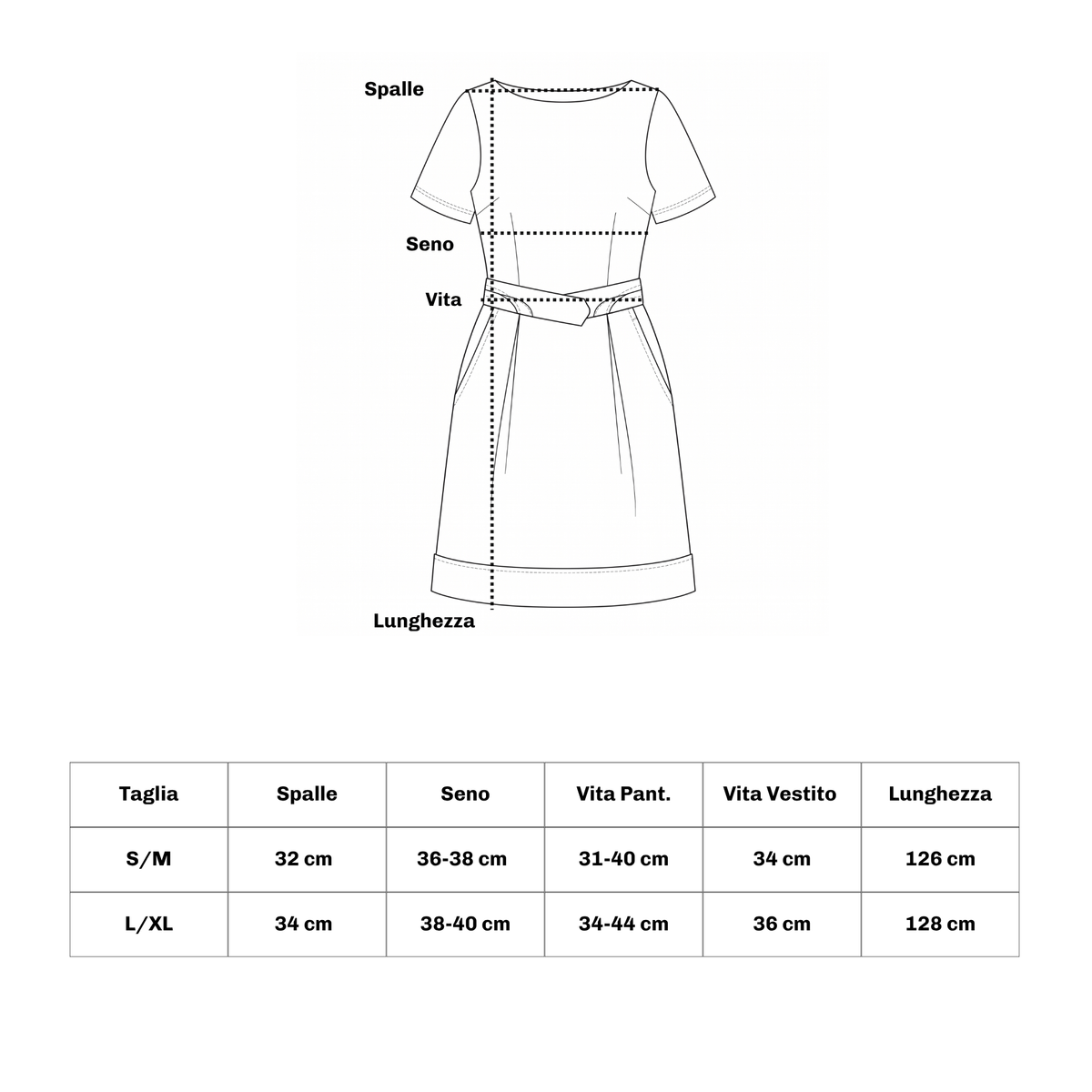 Abito Onda con Pantaloncino Incluso | 10538
