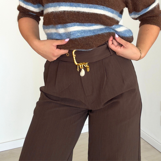 Pantalone Neutral con Cinturina | 10563