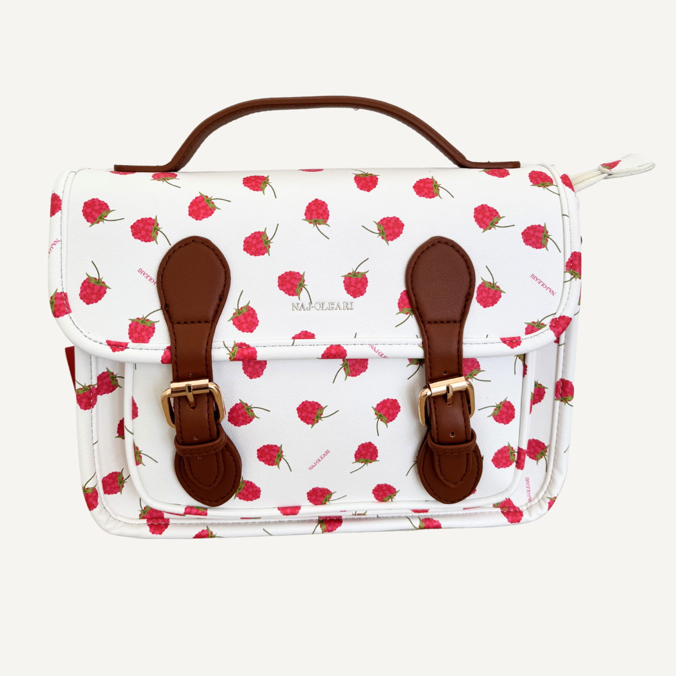 Borsetta Classic Size con Lamponi Bianco/Rosa | 10489