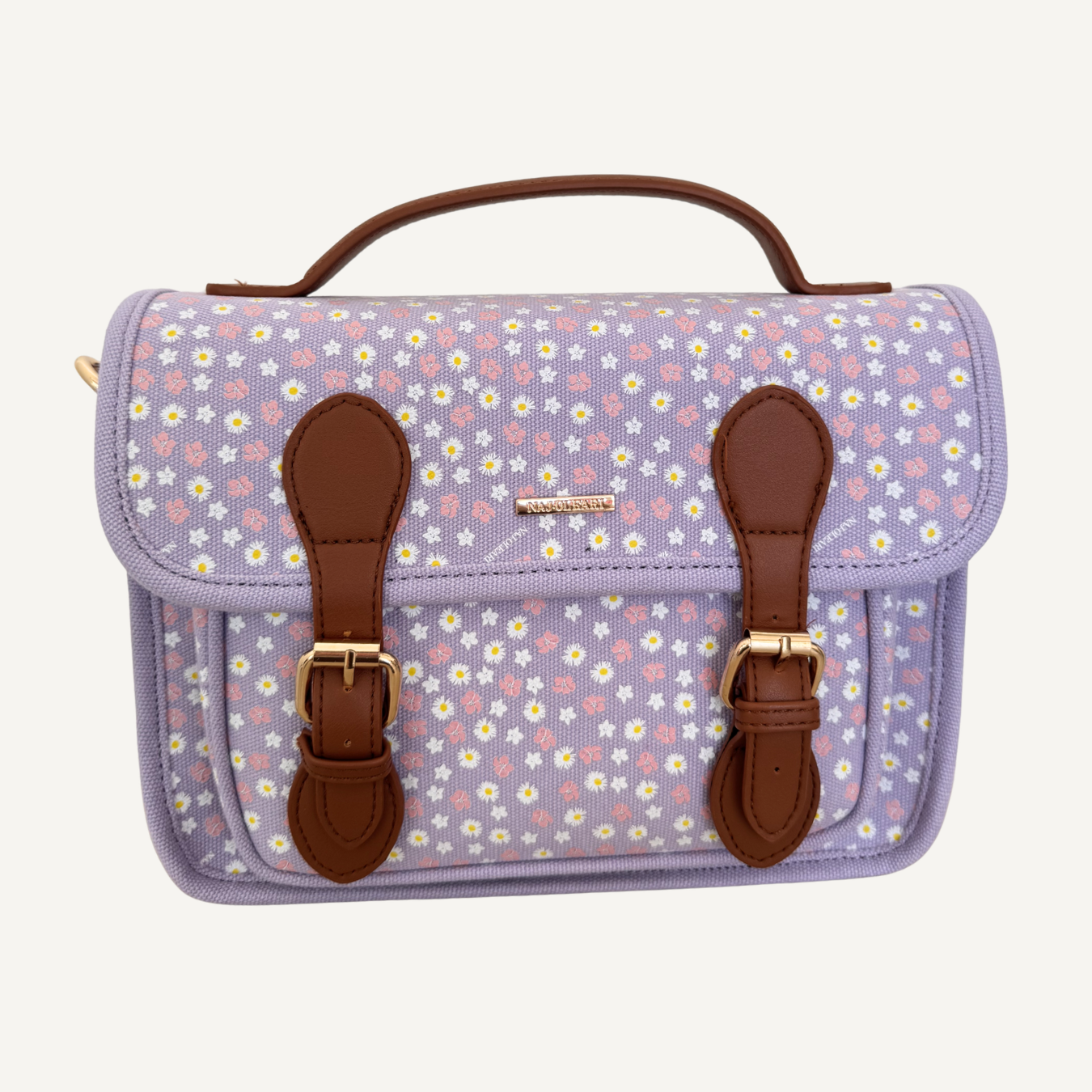 Borsetta Classic Size con Margherite Lilla/Blu | 10486