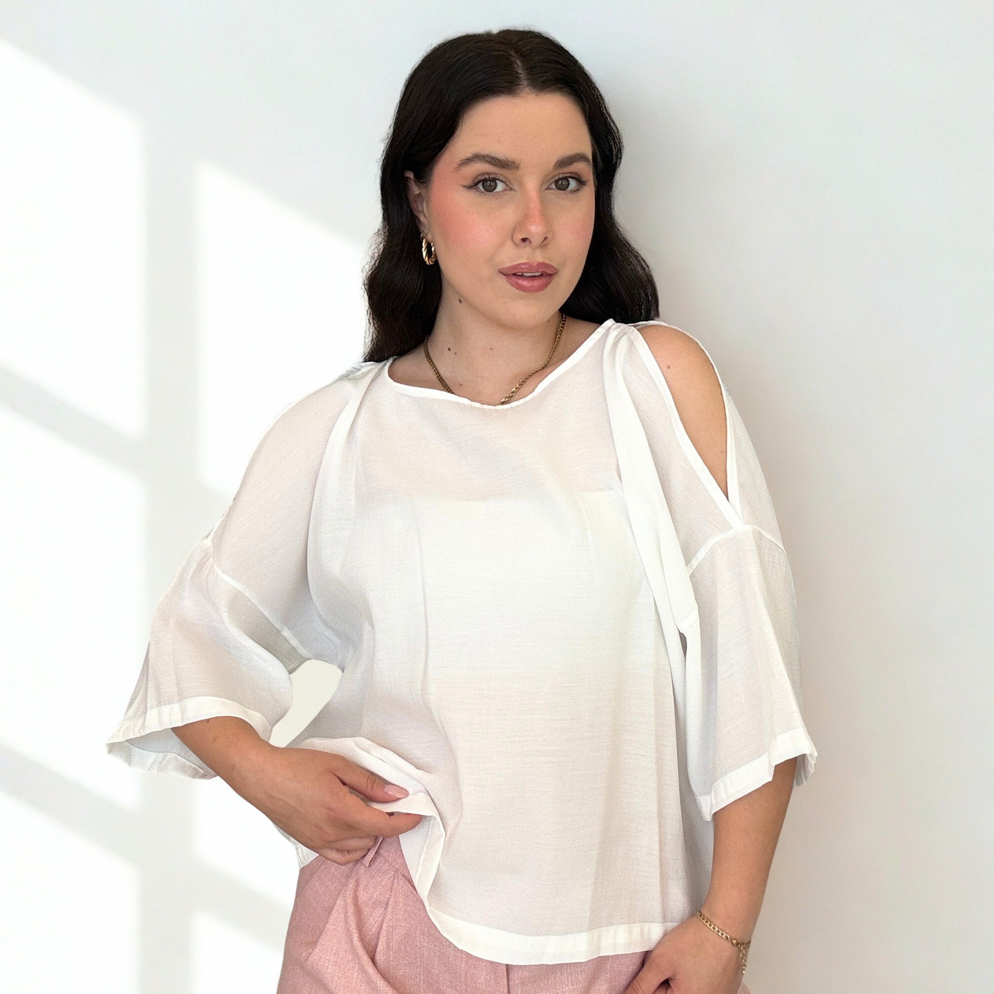 Blusa White Muse Spalle Scoperte | 10400