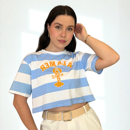 T-Shirt Crop "A' La Mer" | 10406