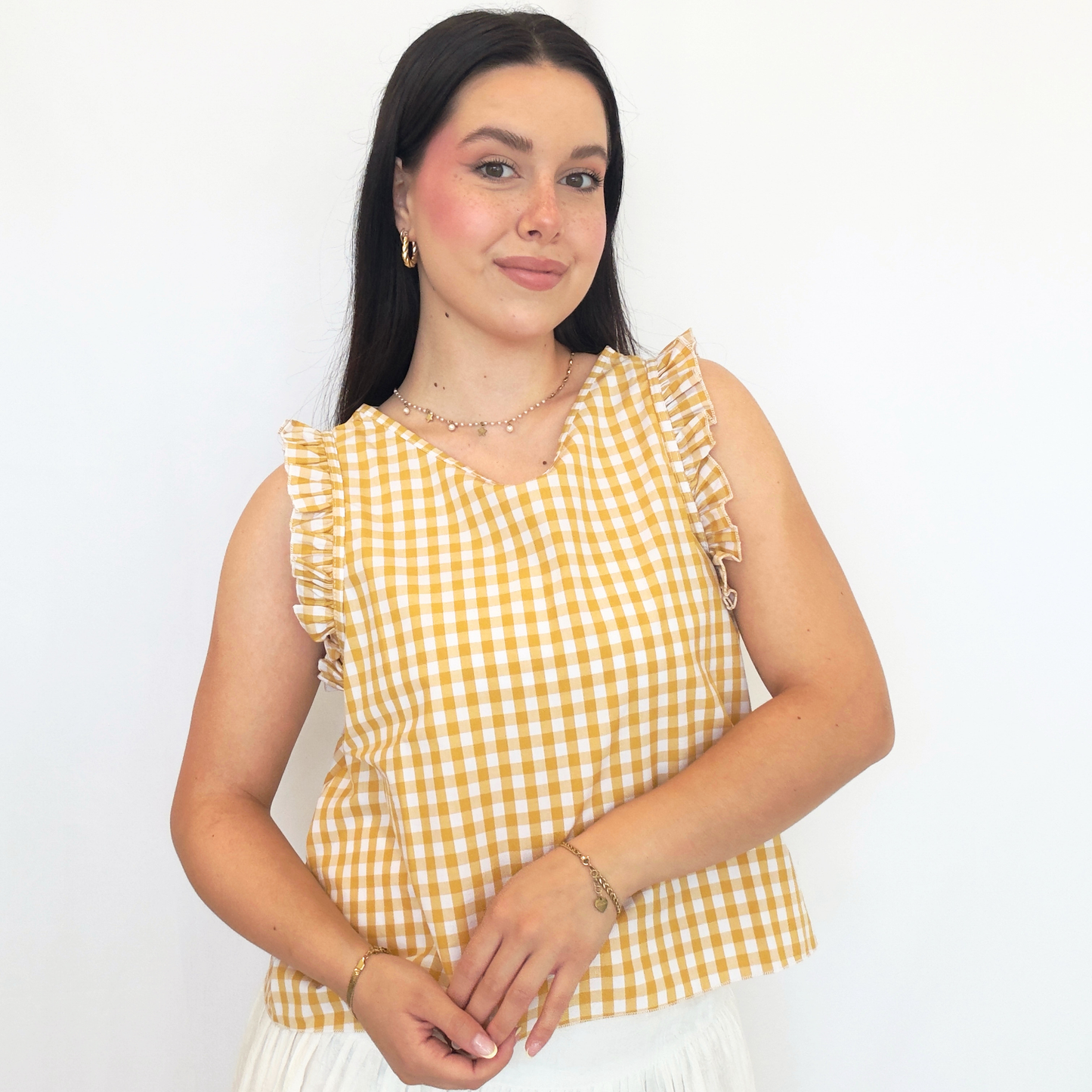 Camicetta Brigitte Smanicata con Volant | 10476