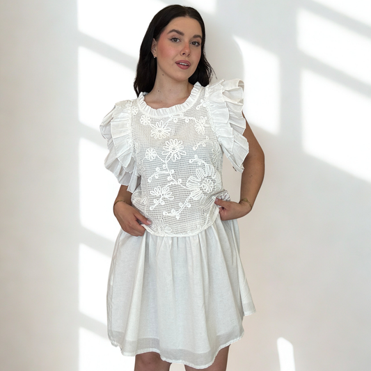 Abitino Talìa Bianco Crochet | 10433