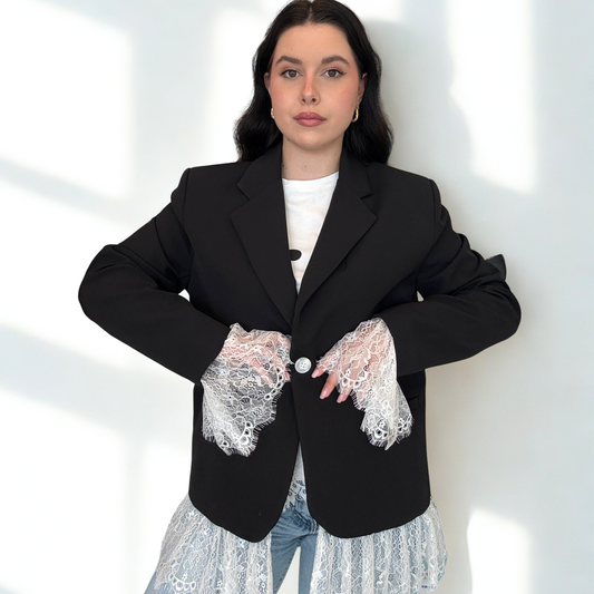 Blazer Noir Lace | 10359