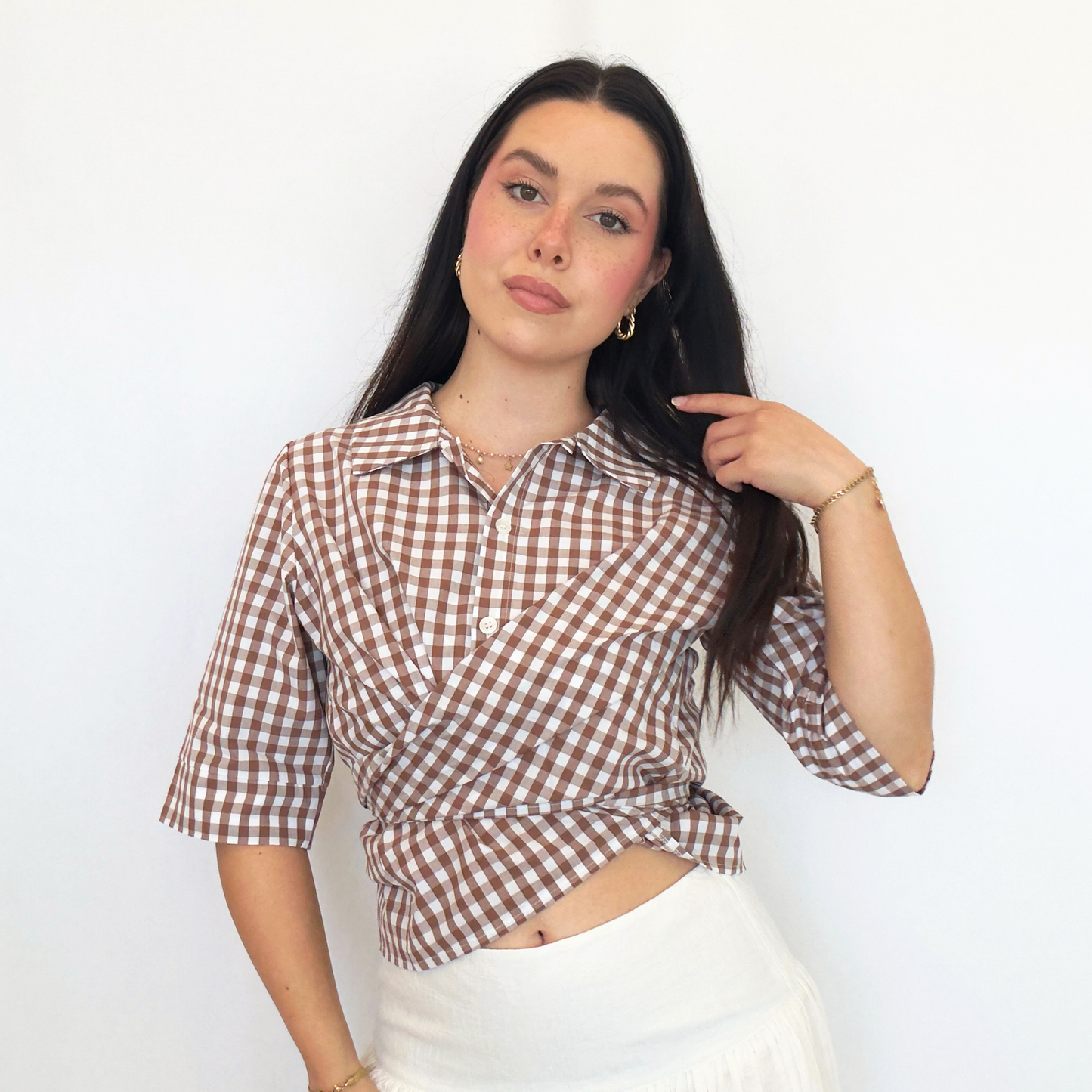 Camicetta Brigitte in Marroncino Cadeau | 10479
