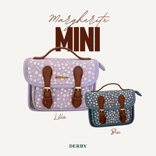 Borsetta Mini Size con Margherite Lilla/Blu | 10487