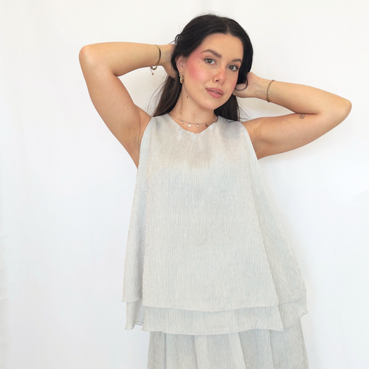 Top Soho Gessatino Rosa/Bianca | 10484