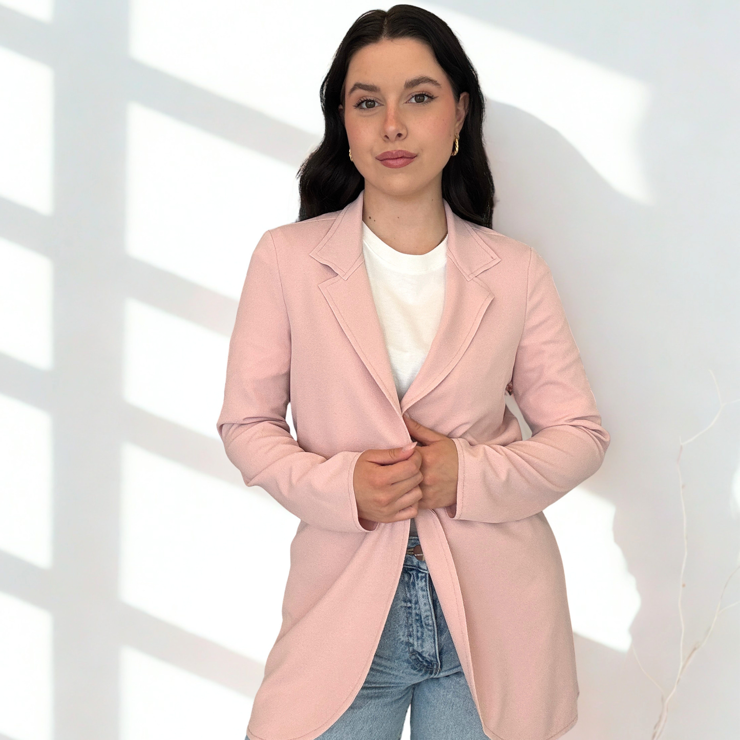 Giacca Taglio Vivo Beige/Blu/Rosa | 10386