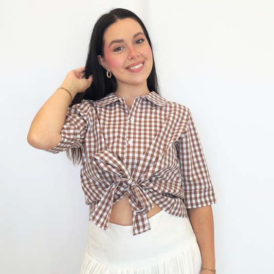 Camicetta Brigitte in Marroncino Cadeau | 10479