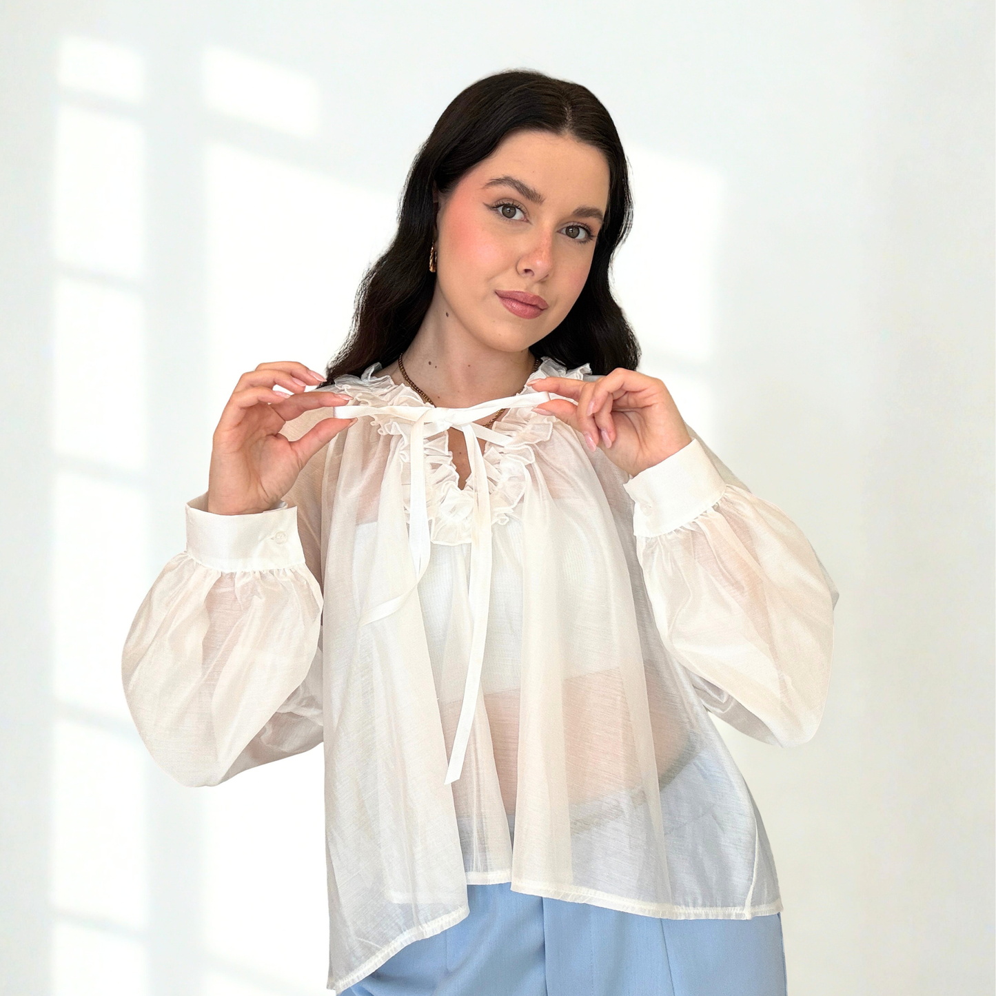 Camicia Bianca Rouge Collo | 10387