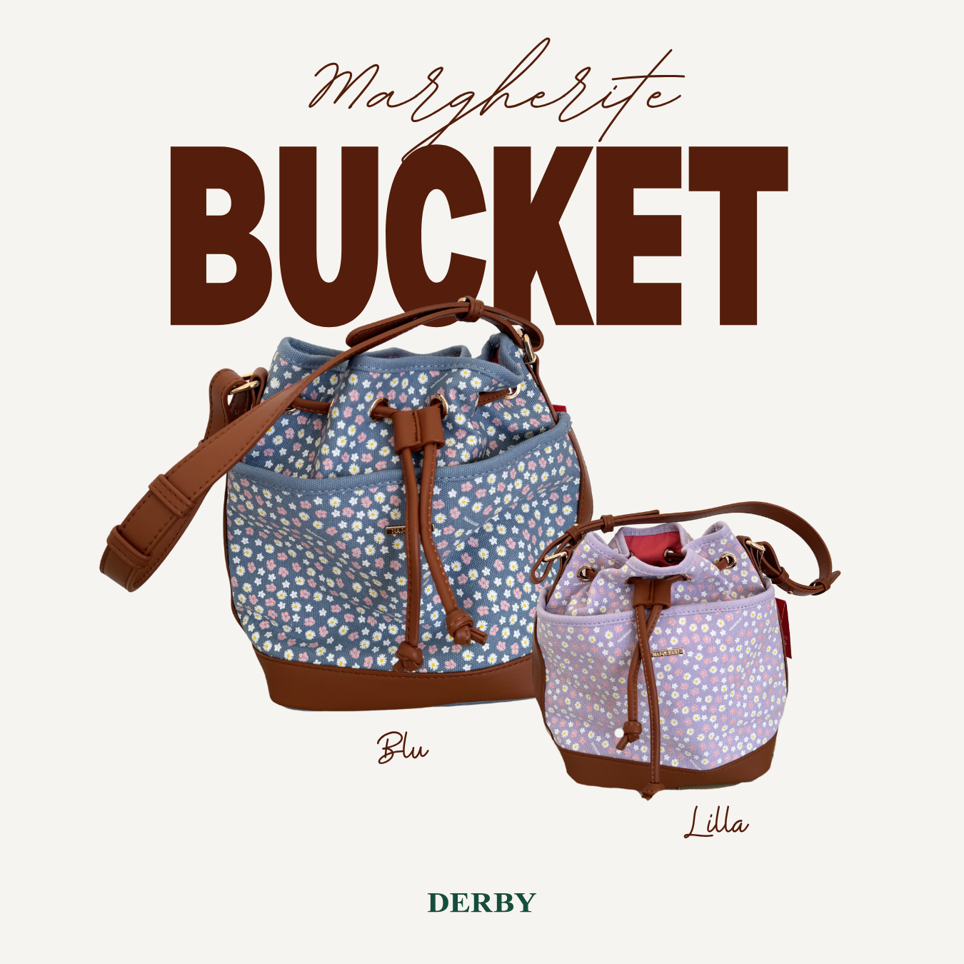 Bucket con Margherite Lilla/Blu | 10488