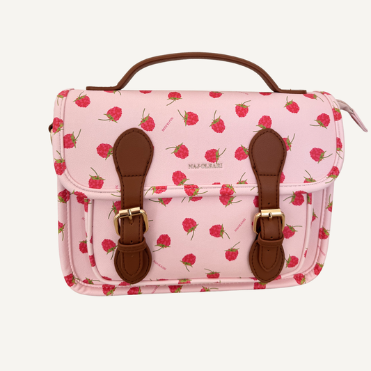 Borsetta Classic Size con Lamponi Bianco/Rosa | 10489
