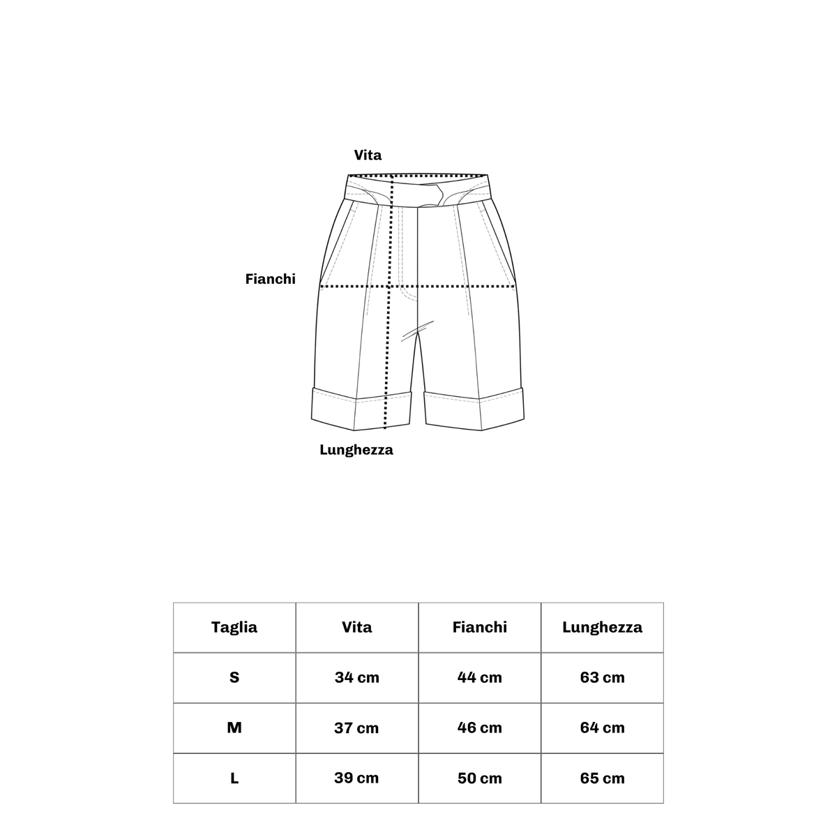 Pantaloncino Corto Faille in Panna | 10529