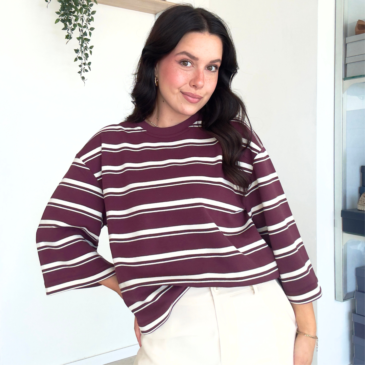 Maglietta Girocollo a Righe | 10501