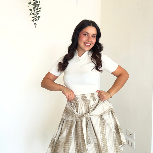 Maglietta Intarsio Alamari | 10540