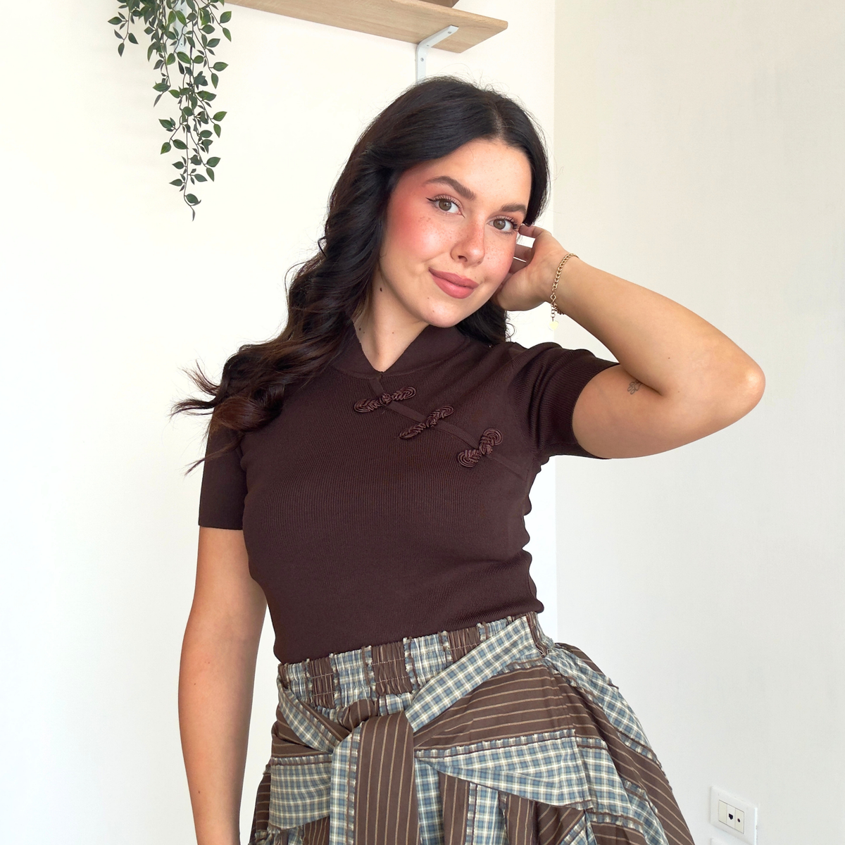 Maglietta Intarsio Alamari | 10540