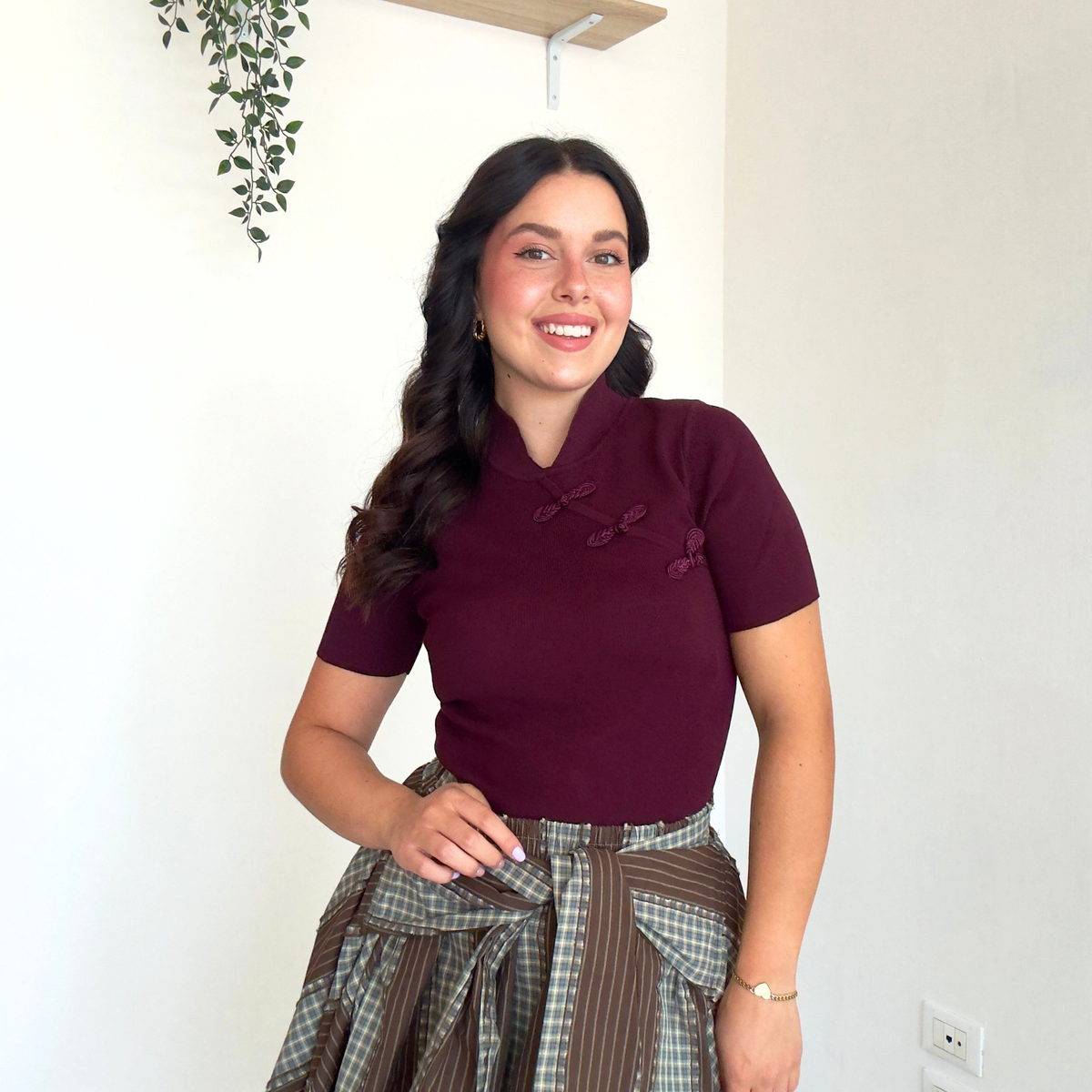 Maglietta Intarsio Alamari | 10540