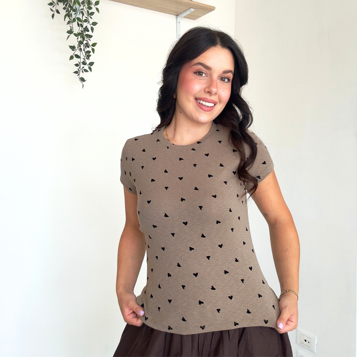 Magliettina Basic a Cuoricini | 10553