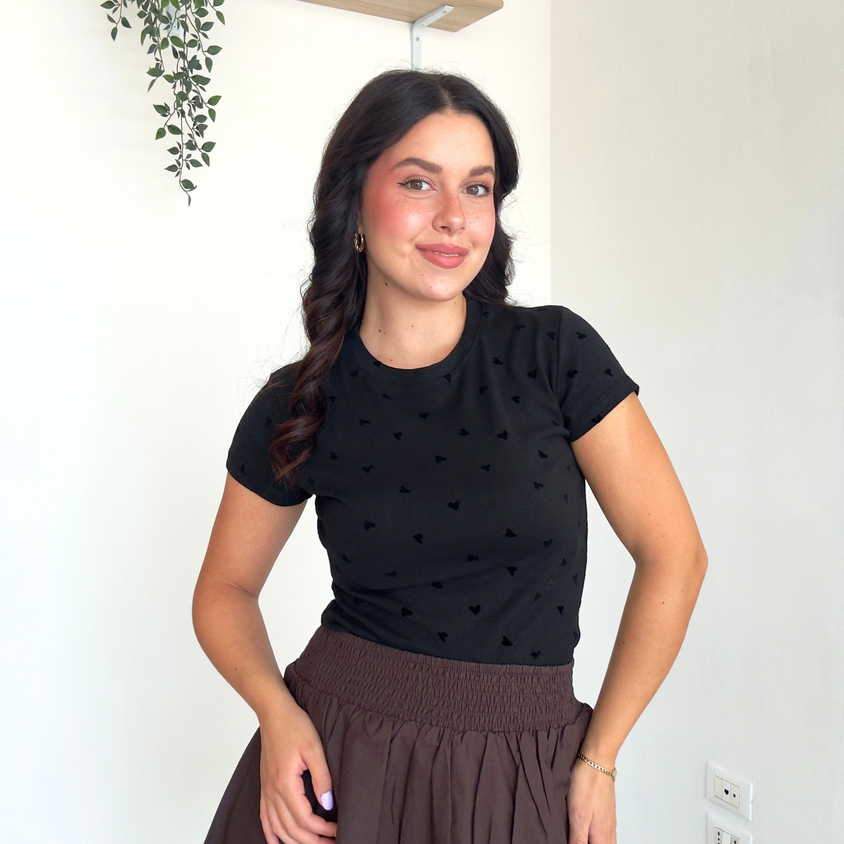 Magliettina Basic a Cuoricini | 10553