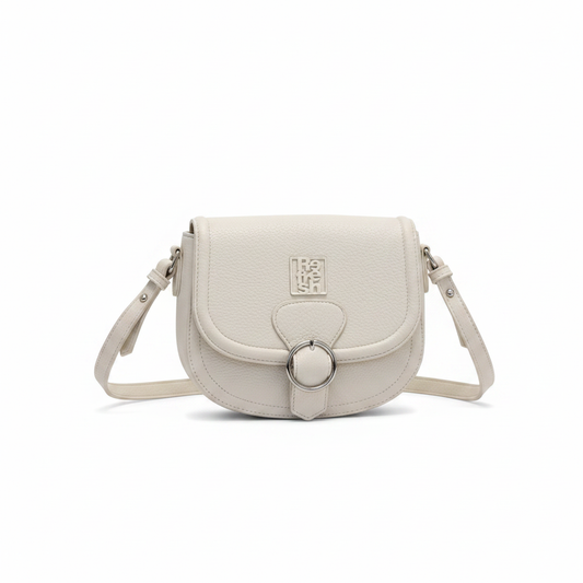 Borsa Refresh bianca saddle sfondo bianco