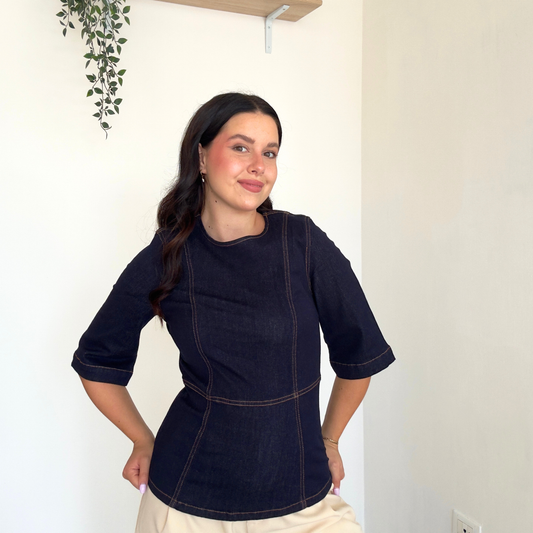 Maglia Jeanne Denim | 10573