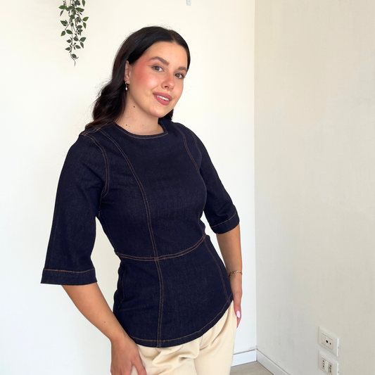 Maglia Jeanne Denim | 10573