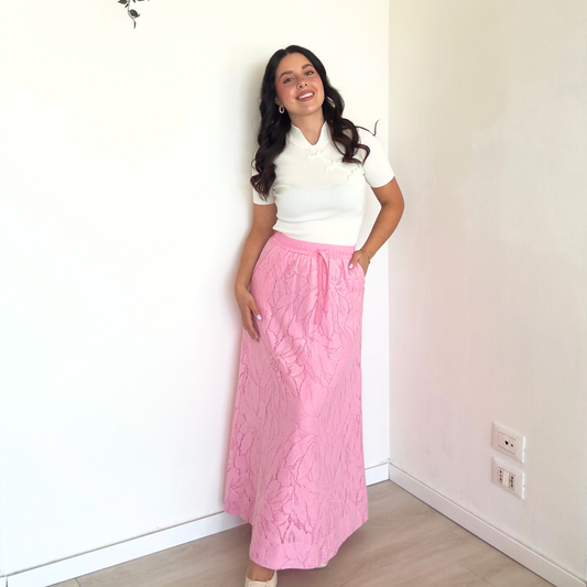 Gonna Lunga Diadema in Rosa | 10527
