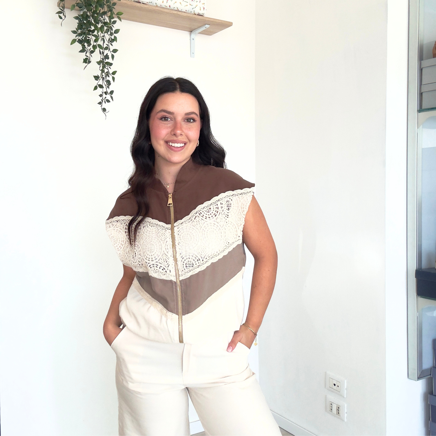 Gilet Multicolore Ricamato in Viscosa | 10520