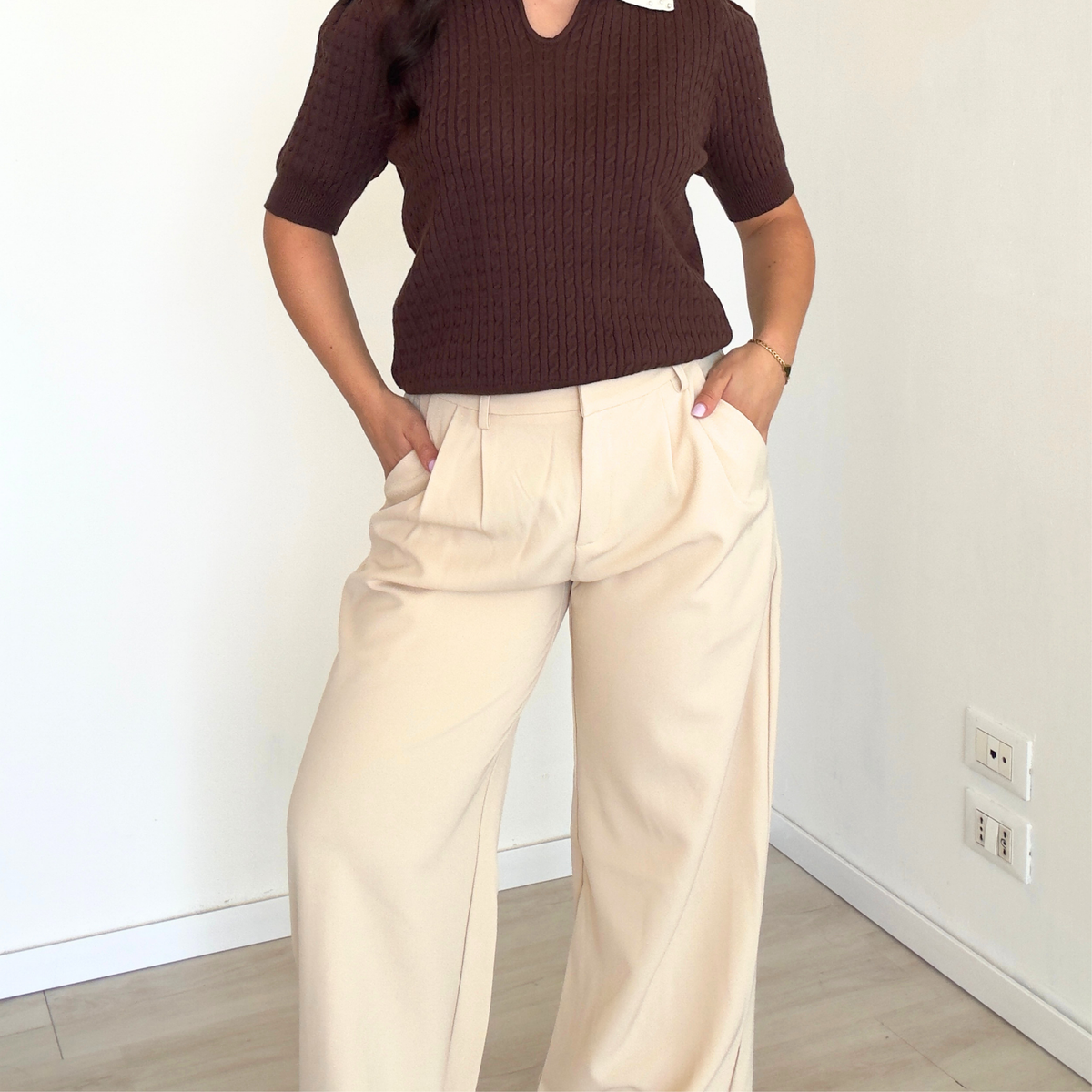 Pantalone Neutral con Cinturina | 10563