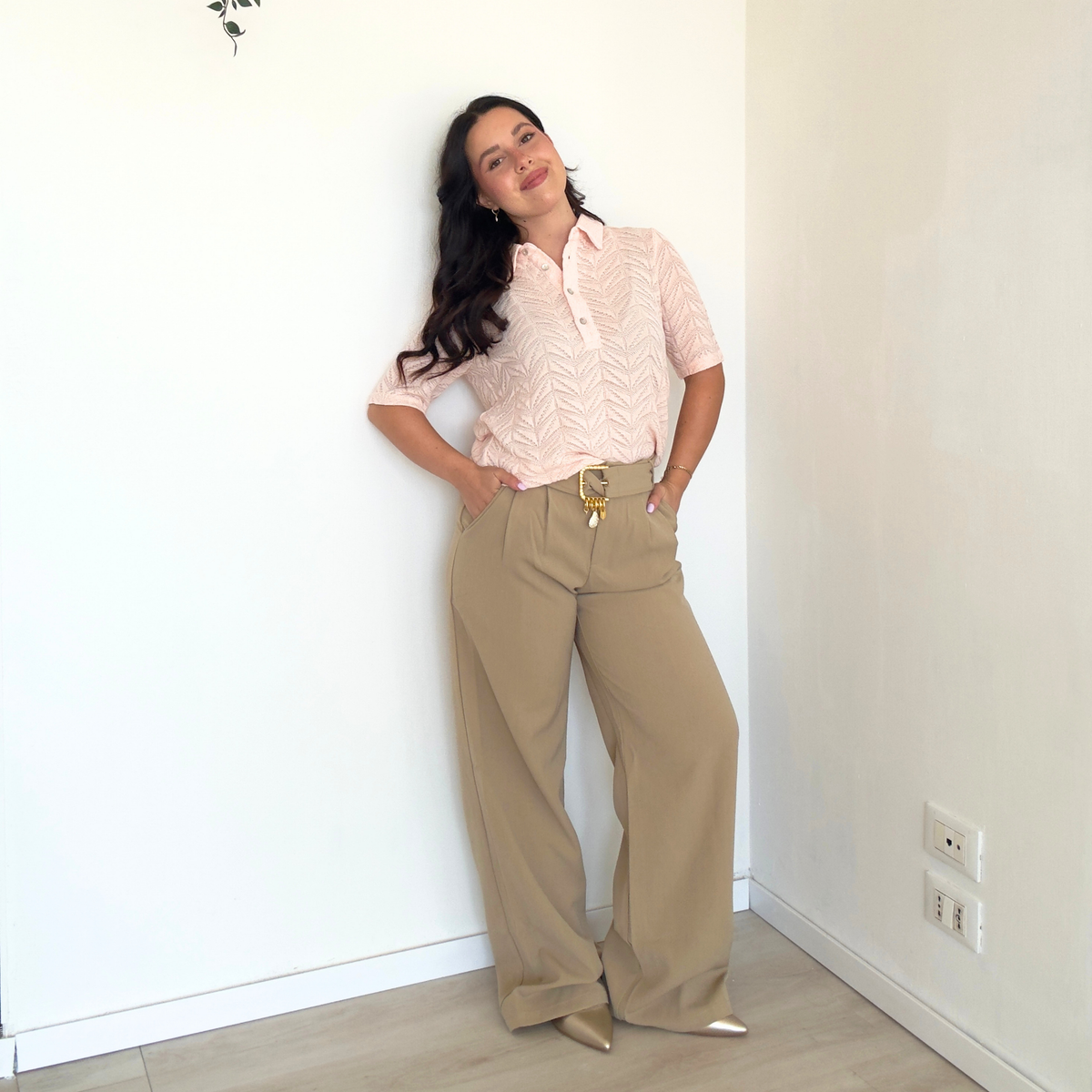 Pantalone Neutral con Cinturina | 10563