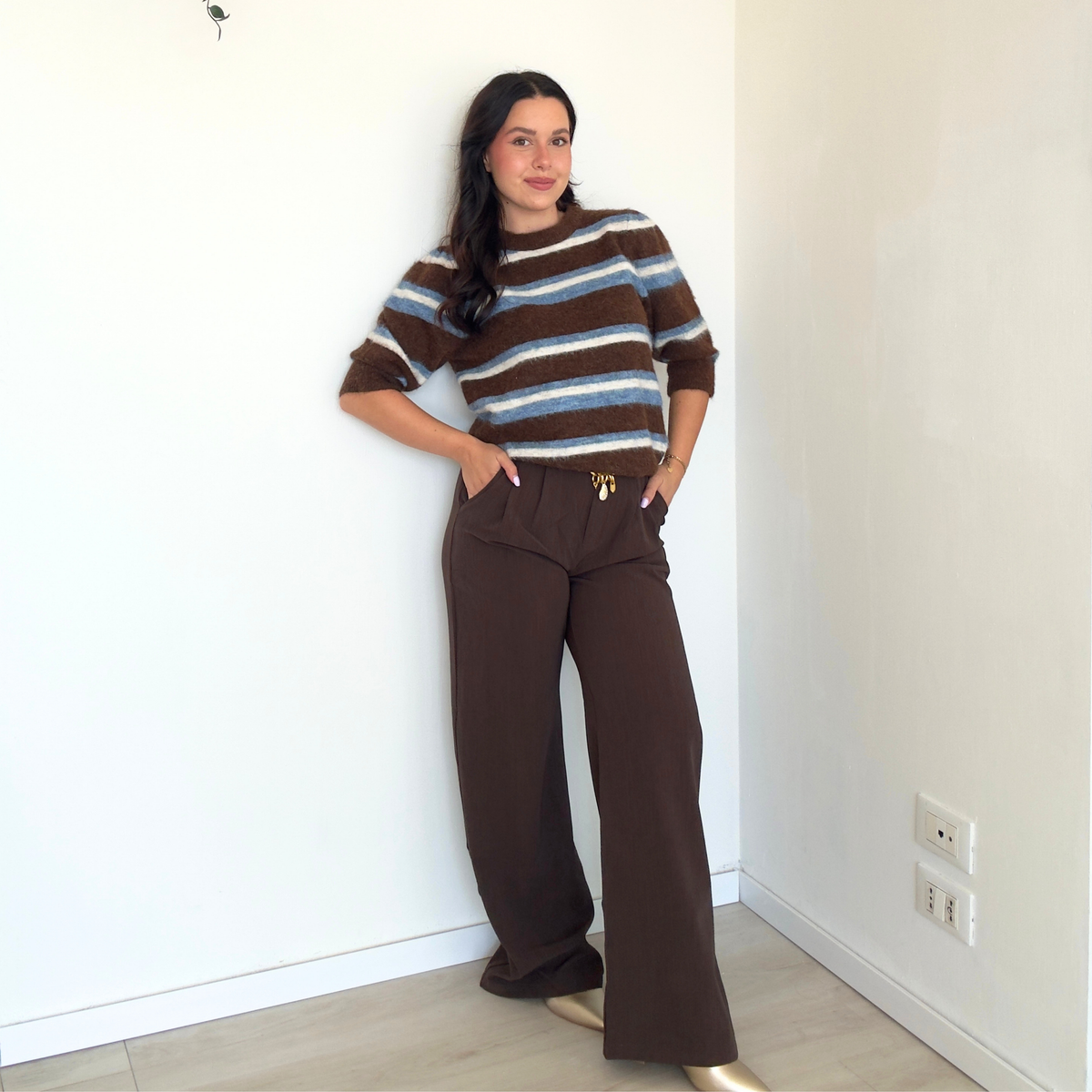 Pantalone Neutral con Cinturina | 10563