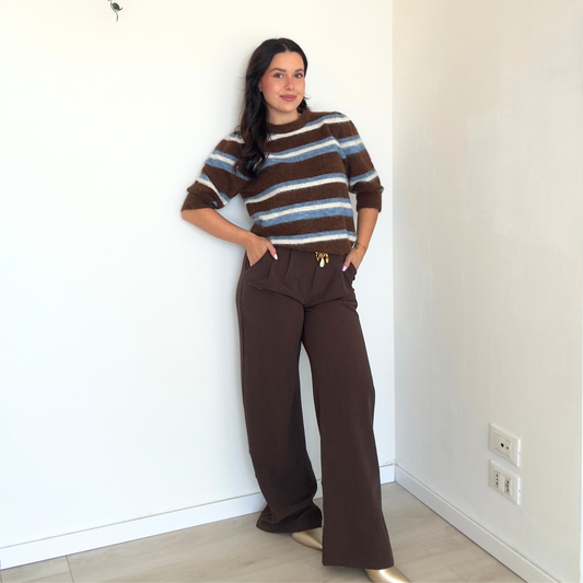 Pantalone Neutral con Cinturina | 10563