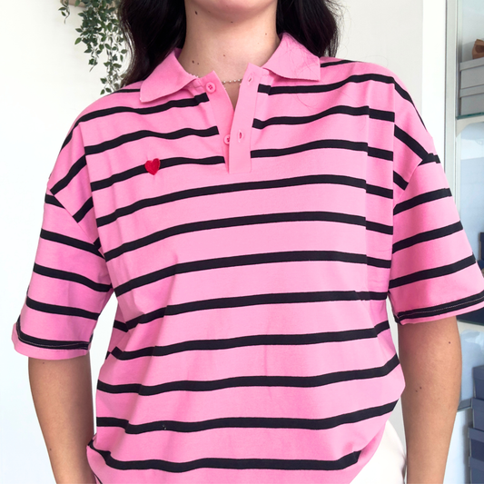 Polo Rosa con Cuore | 10506