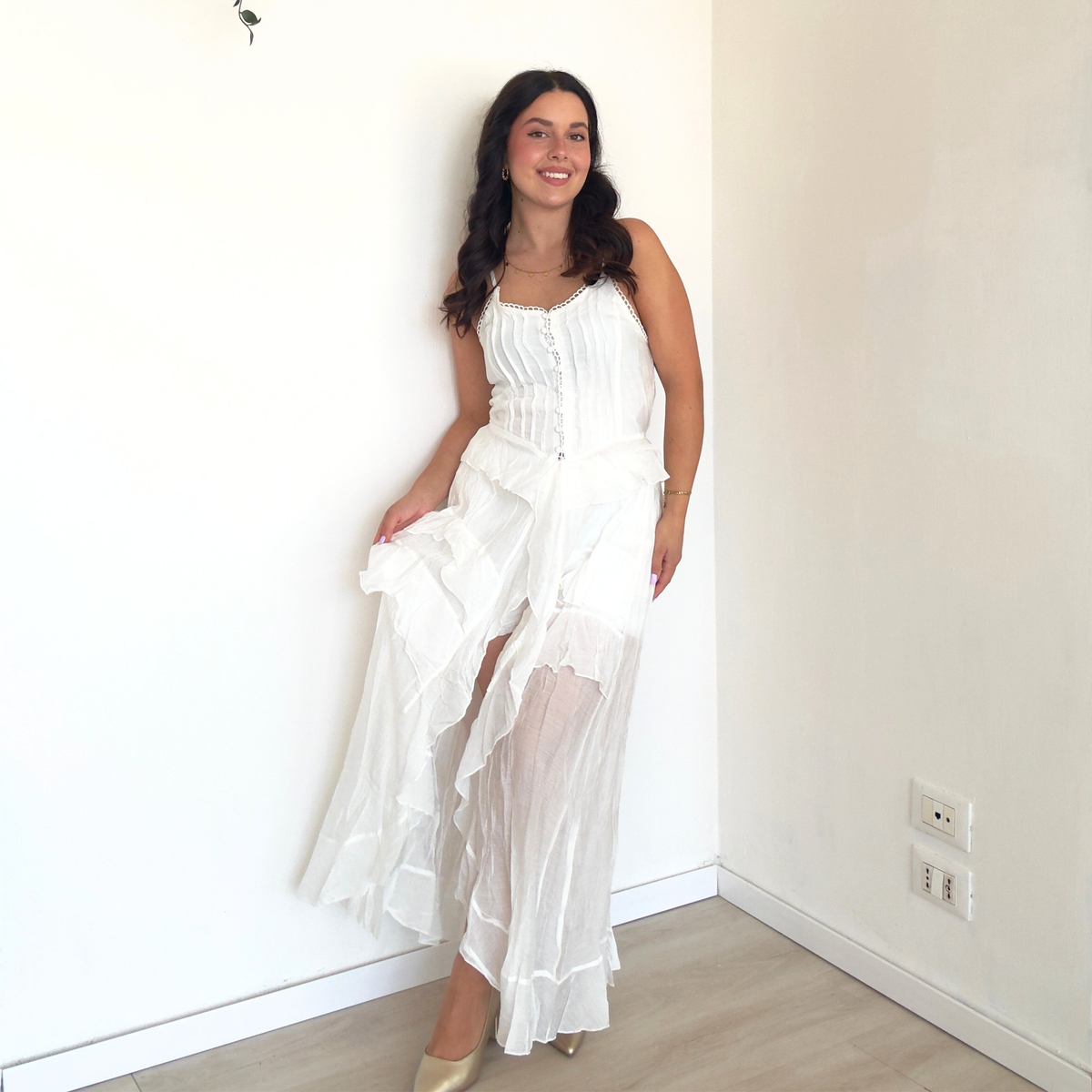 Abito Onda con Pantaloncino Incluso  | 10538