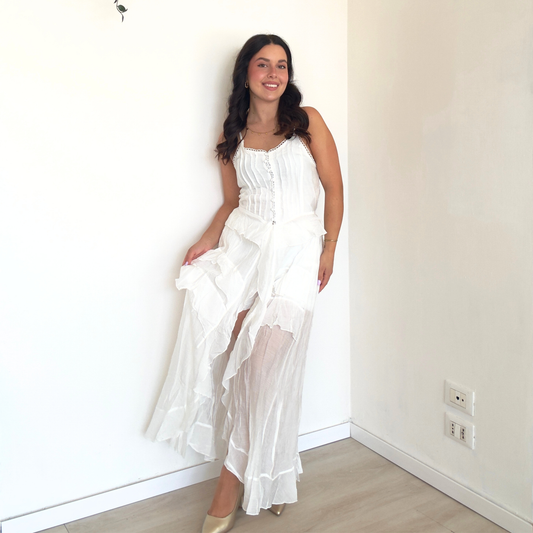 Abito Onda con Pantaloncino Incluso  | 10538