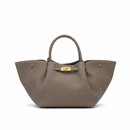 Tote bag tortora gold sfondo bianco